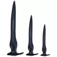 情趣用品另类玩具超长外出肛塞柔软贴合深入式后庭肛塞男女自慰器扩肛条成人用品SM调教 黑色小号