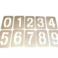 先围 不锈钢0-9字模牌 10cm 套