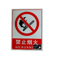 先围 禁止烟火警示牌 铝板警示标示牌 300*400mm 个