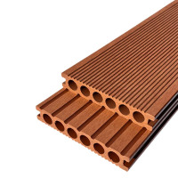 先围 塑木地板 直纹红木色长3000mm 根