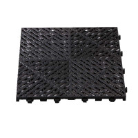 先围 洗车房地格栅防潮垫板 黑色厚25mm 片