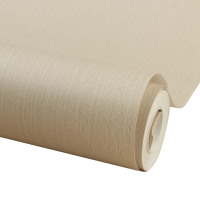 先围 无纺布壁纸 卡其细条纹 卷