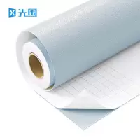 先围 壁纸墙纸墙布 强粘性浅灰蓝 卷