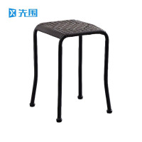 先围 藤编凳子 黑色坐高45cm 个