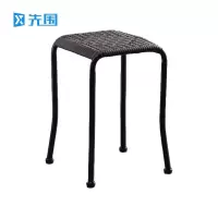 先围 藤编凳子 黑色坐高45cm 个