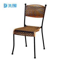 先围 藤编凳子 双色椅坐高45cm 个