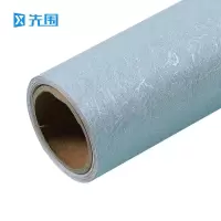 先围 壁纸 PVC自粘蓝色蚕丝 卷