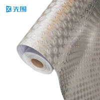 先围 厨房铝箔贴纸 5m*40cm*0.16mm银色钱币纹 卷