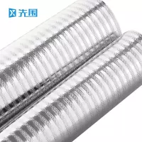 先围 厨房铝箔贴纸 5m*60cm*0.16mm银线条纹 卷