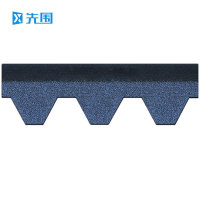 先围 沥青砖瓦片 满胶菱形-蓝 平方米