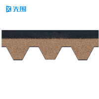 先围 沥青砖瓦片 满胶菱形-金 平方米