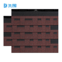 先围 沥青砖瓦片 双层-G亚洲红 平方米