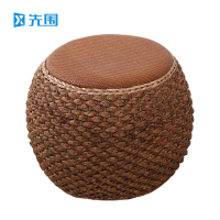 先围 藤编矮凳 深色40*32cm 个