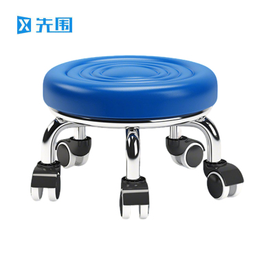 先围 滑轮矮凳 40*22cm-水波蓝 个