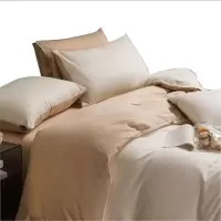 植巾 SI130 200*230cm 亲肤纯色精品 床上四件套 (计价单位:套) 米黄色