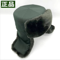 盛帅龙威冬季用羊剪绒材质抵御风寒雷锋帽墨绿色各号顶