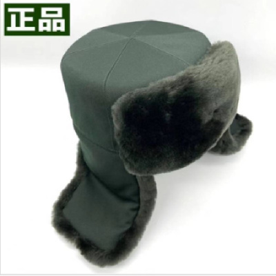 盛帅龙威冬季用羊剪绒材质防寒雷锋帽墨绿色59号顶