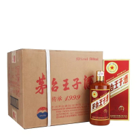 茅台王子传承1999酱香型白酒53度500ml*6整箱装