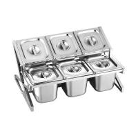 山利奥 不锈钢调料盒 多格 个