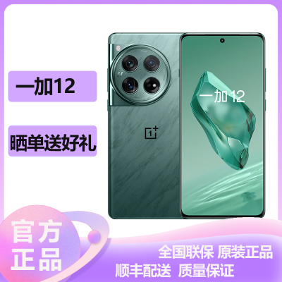 One Plus/一加 12 全网通5G 16GB+1TB 苍绿 2K东方屏 哈苏影像 100W闪充一加官方原装正品游戏拍照智能新款5g一加12手机