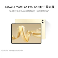 华为(HUAWEI) MatePad Pro 12.2英寸 柔光版 WiFi 12GB+256GB 流金 双层OLED全面屏平板电脑