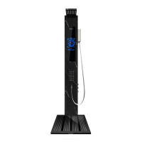 帅领集成集成热水器花洒一体机G18PLUS(岩石黑)淋浴屏