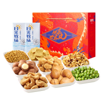 来伊份 优果世界风红礼盒零食礼盒礼袋每日坚果零食坚果1274g