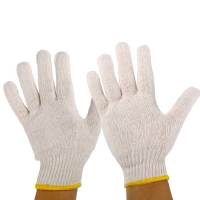 添盾 TD-GL650G涤棉加丝 10针本白650g涤棉加丝纱线手套 12副/打