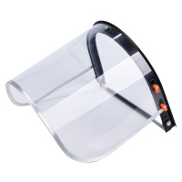 添盾 TD-MK002 安全帽式铝包边面屏防飞溅防尘防护面屏(包含安全帽支架,PVC防冲击面屏)