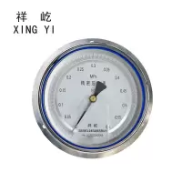 祥屹+精密压力表轴向带边检测定制型+YB150ZT+0.25级 +块