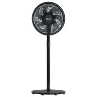美的(Midea) 电风扇家用7叶落地扇 摇头电风扇循环风扇通风大风量电扇(台地两用) 黑色丨SAF30AB