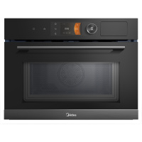 [发货入户]美的(Midea)嵌入式蒸烤箱微蒸烤炸一体机四合一彩屏智能定时预约塘瓷内胆BG50F5W