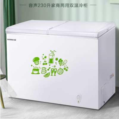 [拍前咨询库存]Ronshen/容声BCD-230ZKM家用大容量冷藏保鲜冷冻双温卧式冷柜