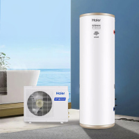 [拍前咨询库存]海尔(Haier)空气能电热水器N5U1一级能效WIFI智控银离子滤菌80°杀菌净水中央多点供水300升