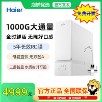 海尔净水器家用直饮自来水过滤器厨房RO反渗透净水机HRO10H99-2U1