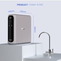 海尔(Haier)家用净水器600G通量3年长效RO反渗透膜便捷双出水智能互联厨下式过滤器HRO600-MINI3U1