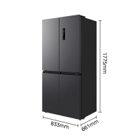 [Y拍前咨询库存H]美的 BCD-478WSPM(E) 家用十字对开冰箱 大容量四门变频一级能效节能风冷无霜 远山黛