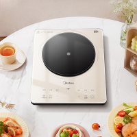 美的(Midea)电磁炉MC-E22B22多档调节智能定时家用火锅炉大功率爆炒铂钻系列大面板匀火加热防水电磁灶火锅炉