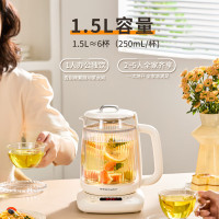 荣事达(Royalstar)养生壶双层防烫1.5L烧水壶316材质24H预约12H保温多段控温电热水壶YSH1595