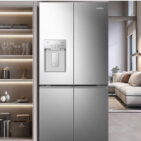 [拍前咨询库存]容声491升自动制冰双系统十字对开四开门大容量电冰箱家用一级能效风冷无霜BCD-491WD12FPZ
