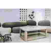 志高取暖桌:可颂玉石M (带轮|奶油风)