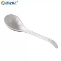 顺心优 简约陶瓷大汤勺 23cm