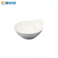 顺心优 耐高温白色纯密胺碗 单耳碗4.5寸直径11.7cm/个