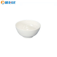 顺心优 耐高温白色纯密胺碗 小汤碗4.5寸直径11.7cm/个