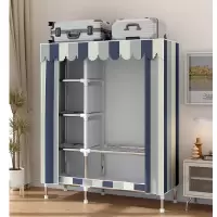 布衣柜家用卧室简易组装出租房屋经济型结实耐用加粗加厚小型衣橱
