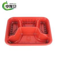 塑料一次性饭盒外卖打包餐盘100个