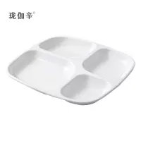 珑伽辛 多格密胺餐盘 10.5寸四格/个