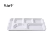 珑伽辛 多格密胺餐盘 14寸六格/个