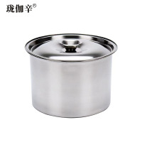 珑伽辛 特厚不锈钢无磁味盅 18cm/个