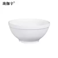 珑伽辛 白色陶瓷碗面碗 7英寸/个